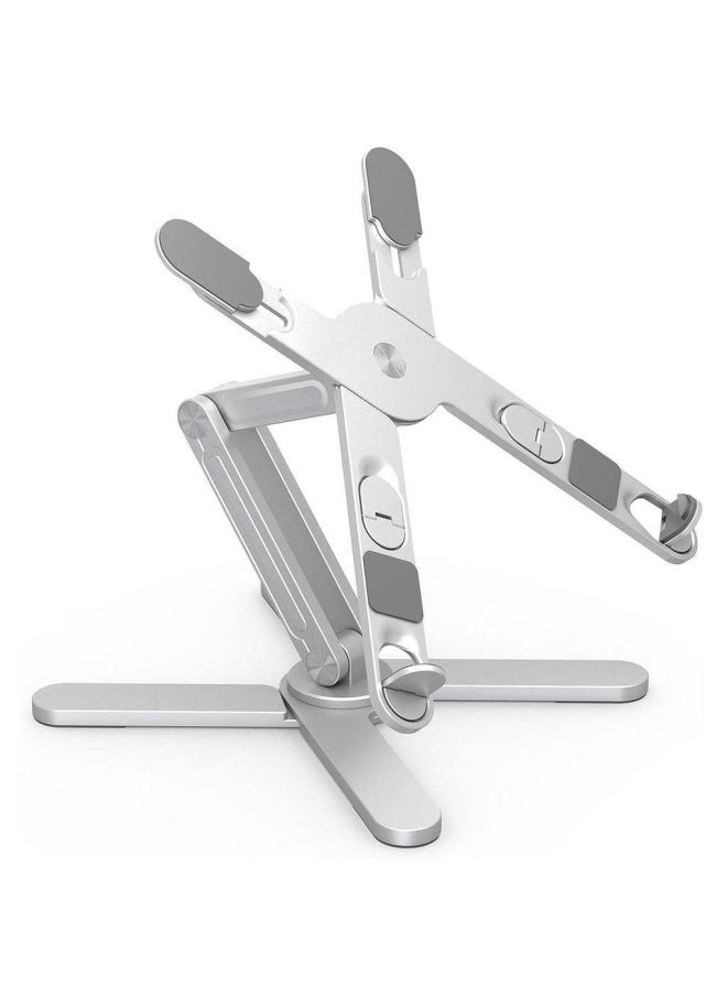 Mai Cong MCHOSE Aluminum Alloy Rotating Bracket Double Baffle N86 Customable Bracket X-Type Sci-Fi Style Notebook Bracket-Color:N86 Gray Upgraded Version-neutral