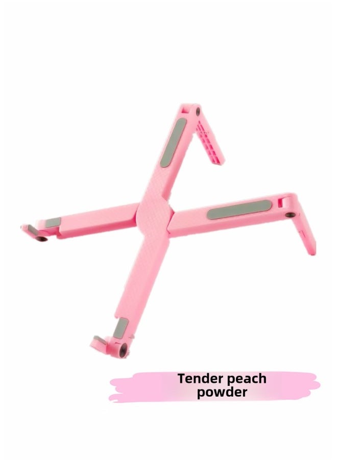N3 Aluminum Alloy Laptop Bracket Lifting Folding Computer Bracket Portable Heat Dissipation Base Heightening Bracket-Colour:X1 Bracket (pink)