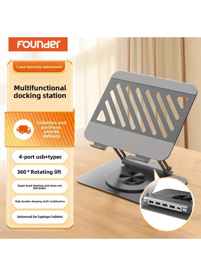 Special Sale Founder Notebook Computer Lifting Bracket Bracket Radiator Desktop Heightening Suspension 360 ° Rotation-Color:Laptop Stand Z4 Max