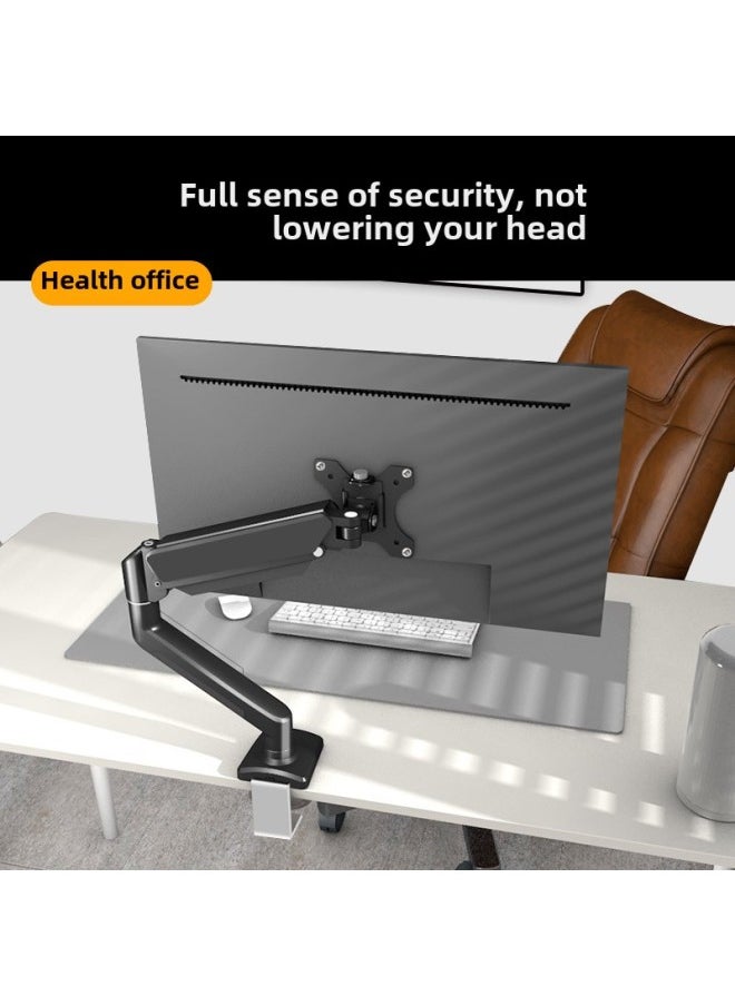 Jianleji Straight Hair 17-32 Inch Computer Mechanical Arm Bracket Punch-free Lifting Display Vertical Screen Rotation-Color:17-32inch Air Pressure Hover Rack 2-9kg White