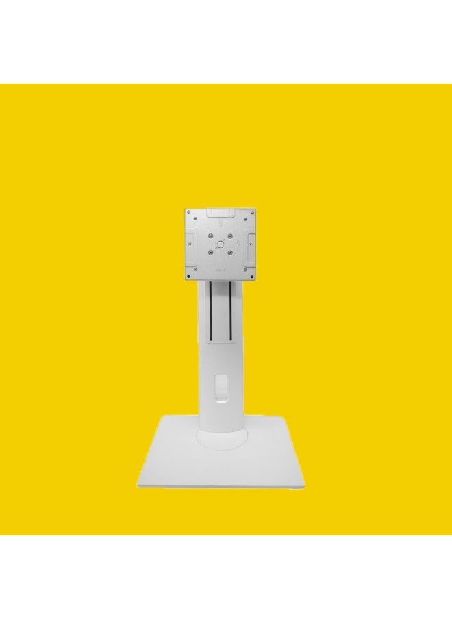 Rotary Lifting Universal Display Stand Base Adjustable Non-removable Base Horizontal Screen Vertical Screen Desktop Heightening Stand-Color:White 2-4kg100*100mm