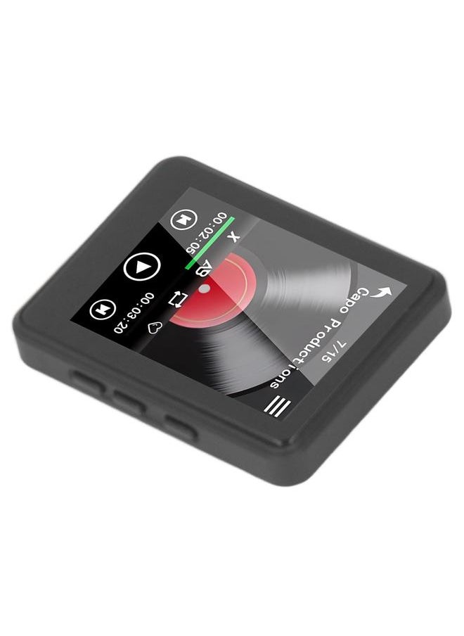 MP3 MP4 Player 2.4 Inch Full Touch Screen HiFi Stereo Sound Built in HD Speakers FM Radio Recording Electric Books Digital Music Player With 16G Memory Card