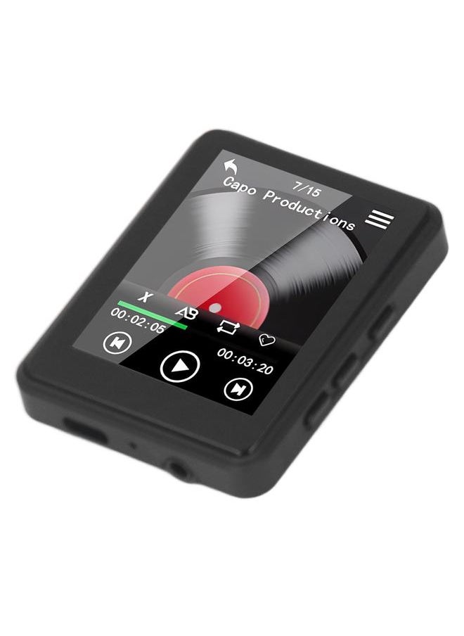 MP3 MP4 Player 2.4 Inch Full Touch Screen HiFi Stereo Sound Built in HD Speakers FM Radio Recording Electric Books Digital Music Player With 16G Memory Card