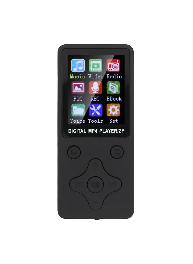 T1 Music MP3 MP4 Player 8G Bluetooth Support 32G Memory Card Rhombus Buttons Black