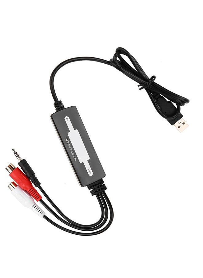 USB Audio Capture Recorder Card Converts Turntables Cassettes to MP3/WAV