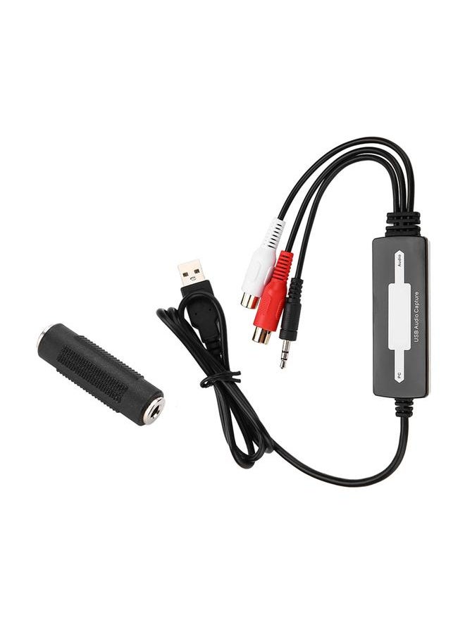 USB Audio Capture Recorder Card Converts Turntables Cassettes to MP3/WAV