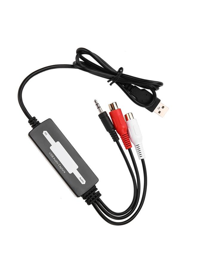 USB Audio Capture Recorder Card Converts Turntables Cassettes to MP3/WAV