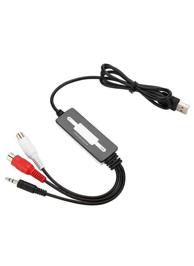 USB Audio Capture Recorder Card Converts Turntables Cassettes to MP3/WAV