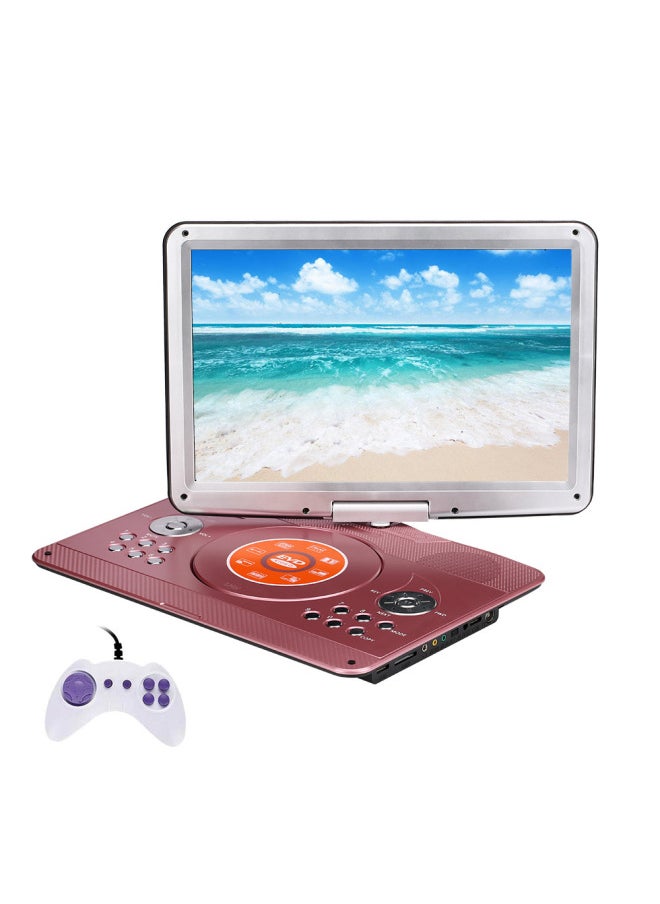 J71 English CD Player Home Car DVD Player Loud Portable Mobile DVD TV-Body Color:Rose Gold