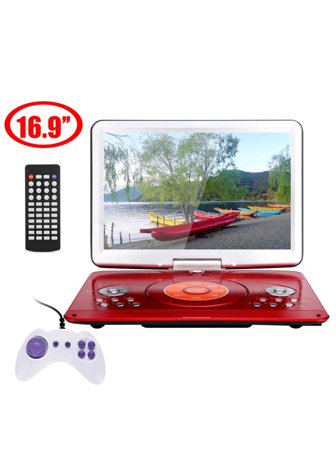 J71 English CD Player Home Car DVD Player Loud Portable Mobile DVD TV-Body Color:Rose Gold