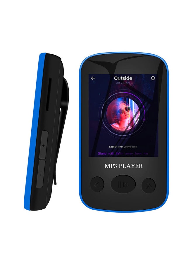 Mp3 Walkman With Screen Music Player For Students Mp4 Listening To Songs Mini Novel Reading-Body Color:Blue-Memory Capacity:Built-in 16gb Chip