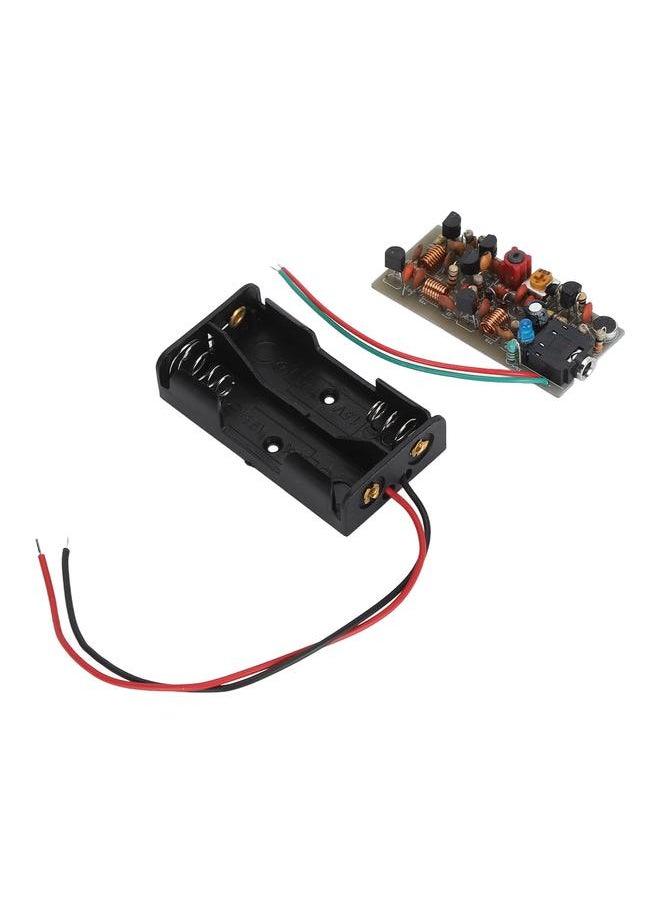 FM Transmitter Board Kit Adjustable Volume Wireless Microphone Transmitter Module Kit for DIY Campus Broadcast