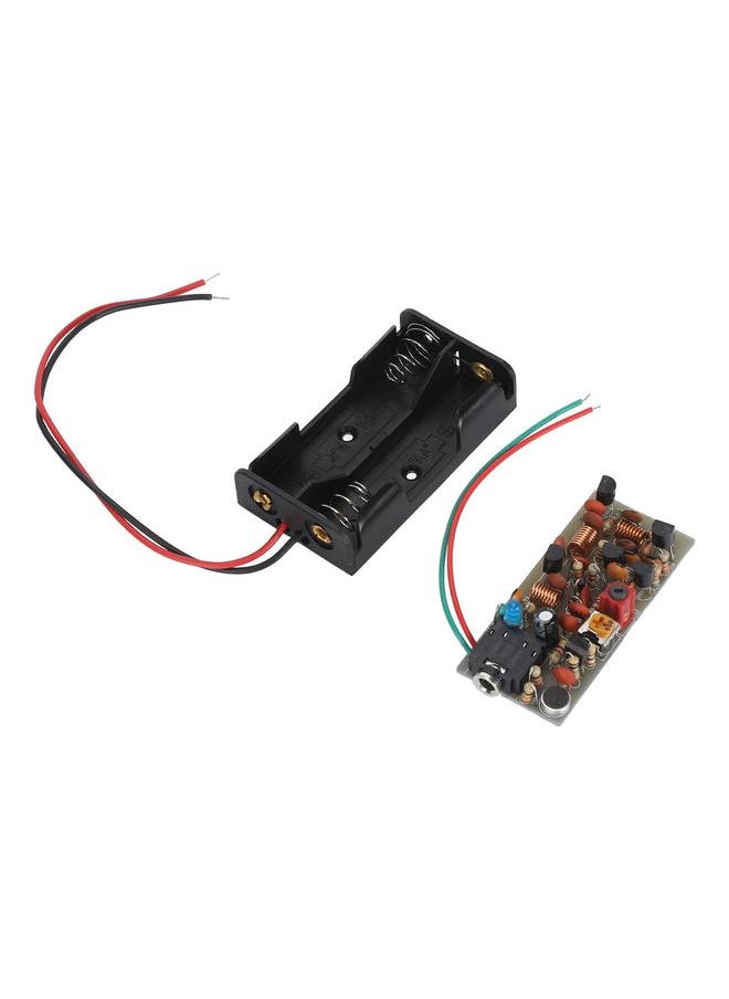 FM Transmitter Board Kit Adjustable Volume Wireless Microphone Transmitter Module Kit for DIY Campus Broadcast