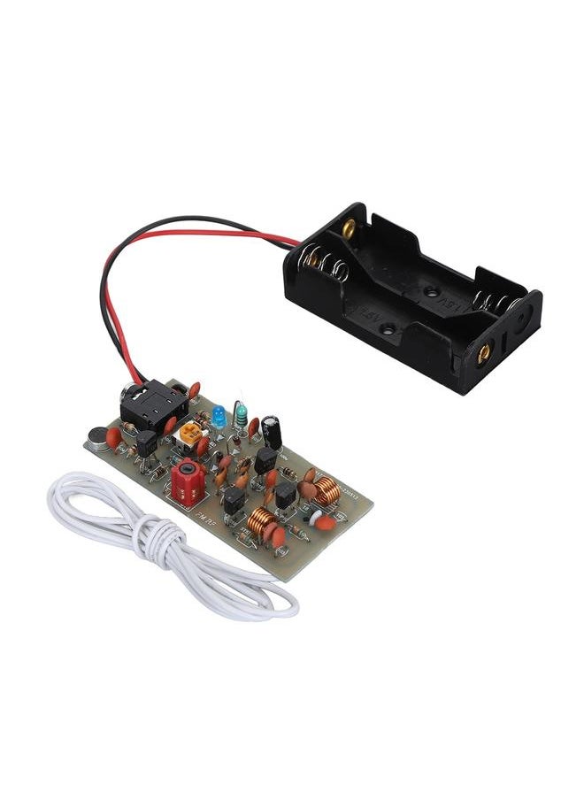 FM Transmitter Module Kit Adjustable Wireless Microphone Board Frequency PCB Board for Electronic Information Engineering