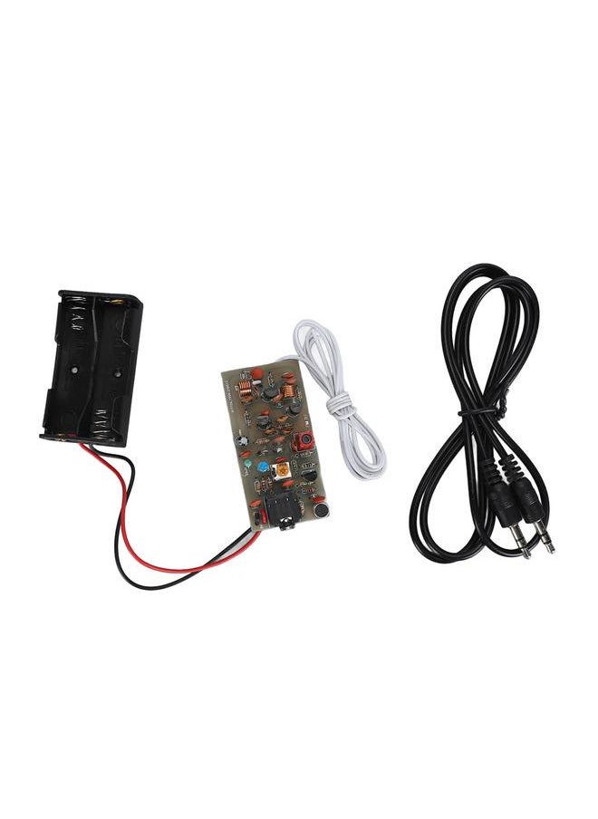 FM Transmitter Module Kit Adjustable Wireless Microphone Board Frequency PCB Board for Electronic Information Engineering
