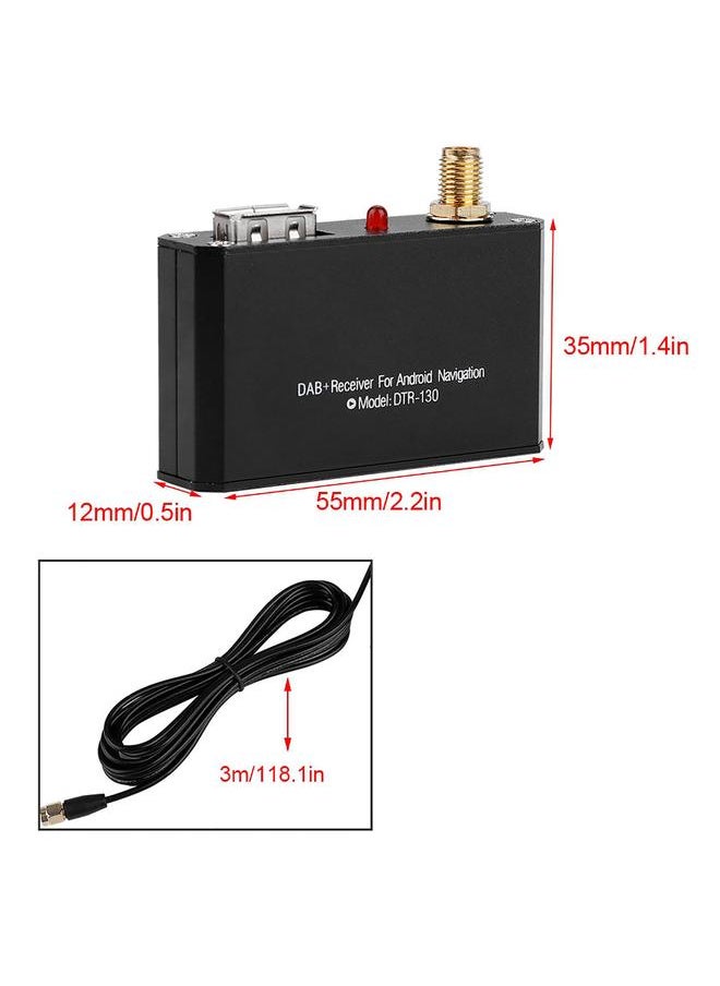 Bluetooth DAB/DAB+ Band Car Digital Broadcast Radio Receiver Box for Android APP Control