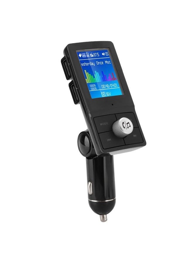 Car Wireless Bluetooth Hands-free MP3 Music Player Color Screen FM Transmitter