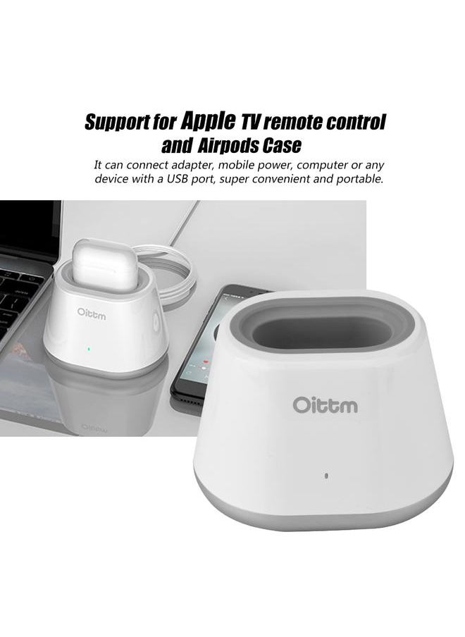 Oittm USB Charging Dock Station for AirPods Case Apple TV Controller