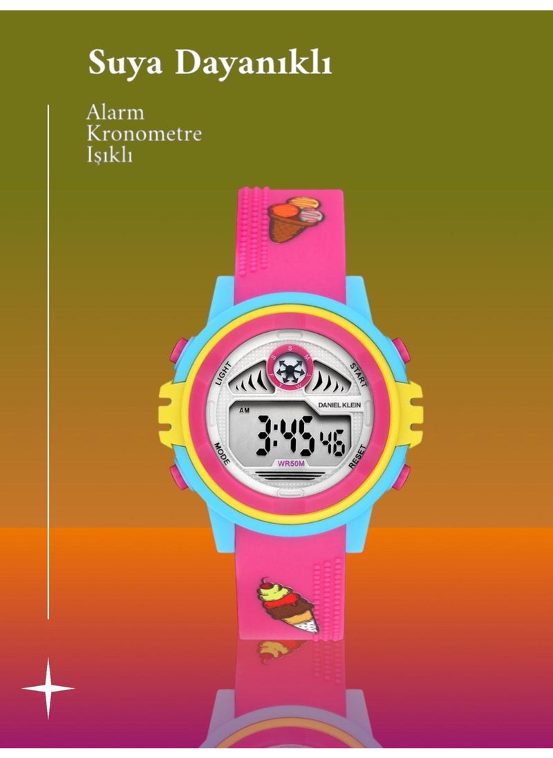Digital New Season Alarm-Stopwatch-Lighting Featured Children's Wristwatch DK.DJT.1005