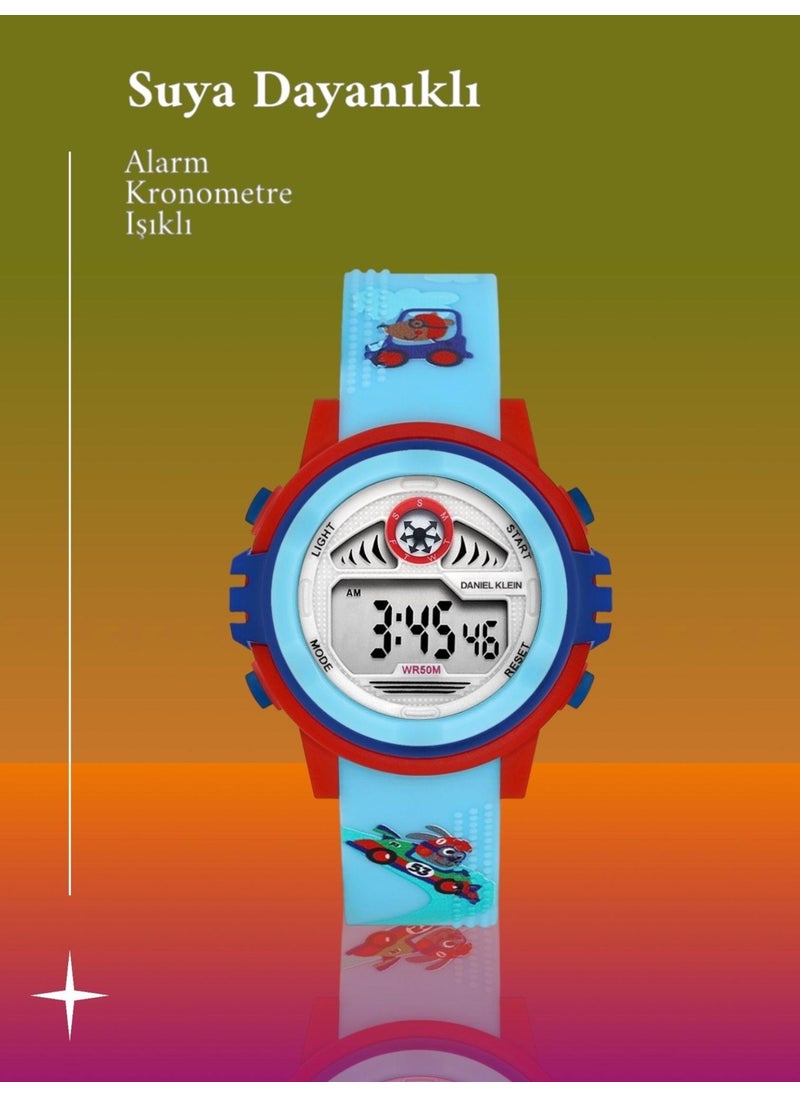 Digital New Season Alarm-Stopwatch-Lighting Featured Children's Wristwatch DK.DJT.1008
