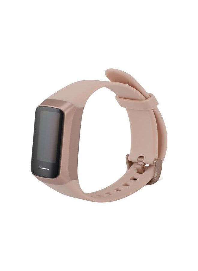 Smart Band Silicone HD Color Touchscreen Temperature Sleep Monitoring Multiple Sports Modes Waterproof Fitness Watch for Men and Women Rose Gold