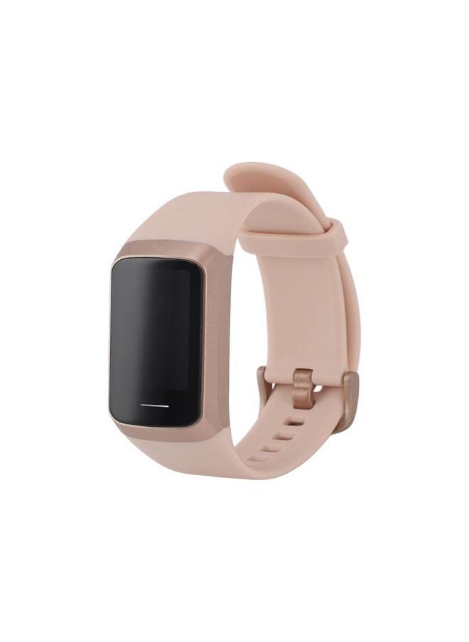 Smart Band Silicone HD Color Touchscreen Temperature Sleep Monitoring Multiple Sports Modes Waterproof Fitness Watch for Men and Women Rose Gold