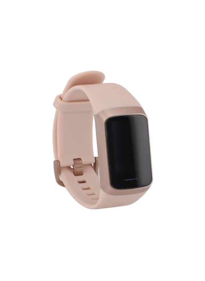 Smart Band Silicone HD Color Touchscreen Temperature Sleep Monitoring Multiple Sports Modes Waterproof Fitness Watch for Men and Women Rose Gold