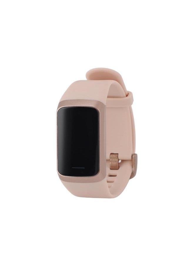 Smart Band Silicone HD Color Touchscreen Temperature Sleep Monitoring Multiple Sports Modes Waterproof Fitness Watch for Men and Women Rose Gold