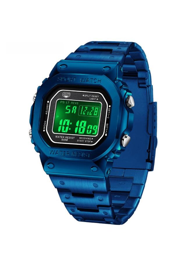 Sanda Men's Alarm Clock Multi-function Sports Watch Square Fashion Hand Light Waterproof Electronic Watch