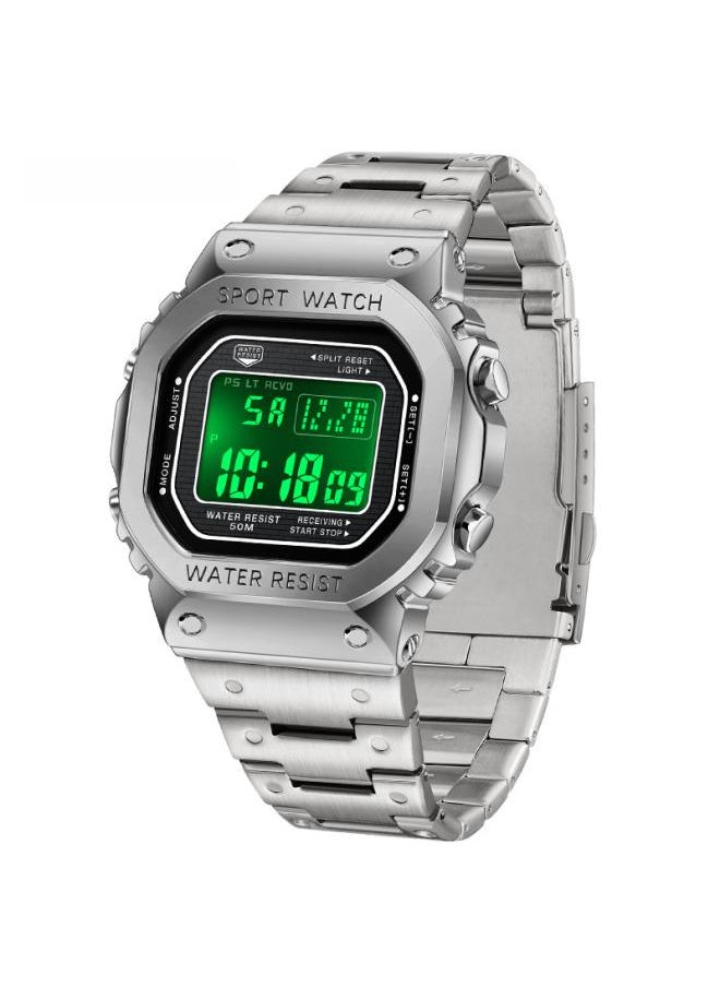 Sanda Men's Alarm Clock Multi-function Sports Watch Square Fashion Hand Light Waterproof Electronic Watch