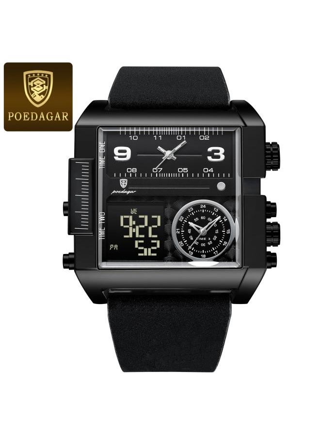 Swiss Brand New Electronic Watch Double Display Fashion Waterproof Quartz Watch Live Explosions A Generation Of Hair