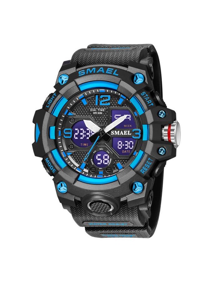 Smael 8008 Electronic Watch For Middle School Students Outdoor Sports Alarm Clock Timekeeping Swimming Electronic Watch