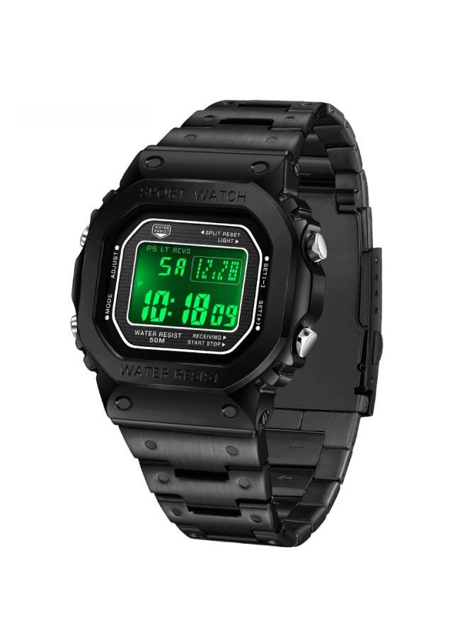 Sanda Men's Alarm Clock Multi-function Sports Watch Square Fashion Hand Light Waterproof Electronic Watch