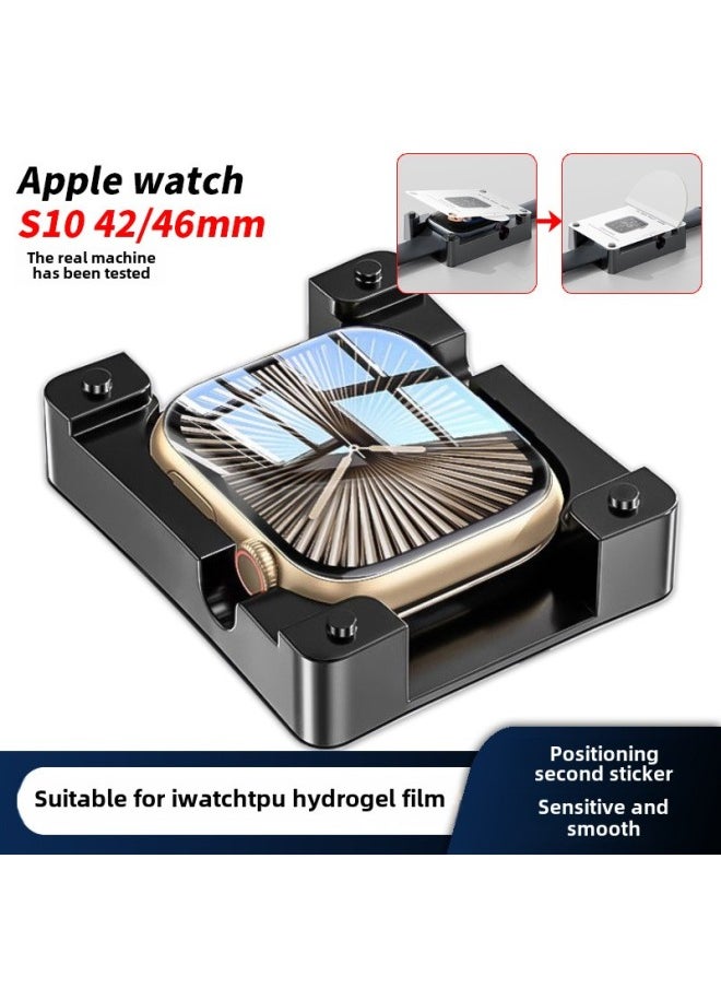 Applicable To Apple Watch S10 Protective Film Film Artifact Applewatch 9 TPU TPU TPU TPU TPU Tape Locator-Color:TPU Hydraulic Film Sticking Film Artifact-Size:Applewatchultra/ultra2  (full Screen Explosion-proof)