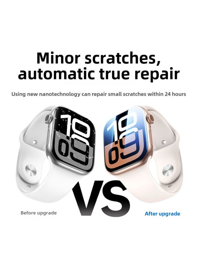 Applicable To Apple Watch S10 Protective Film Film Artifact Applewatch 9 TPU TPU TPU TPU TPU Tape Locator-Color:TPU Hydraulic Film Sticking Film Artifact-Size:Applewatchultra/ultra2  (full Screen Explosion-proof)