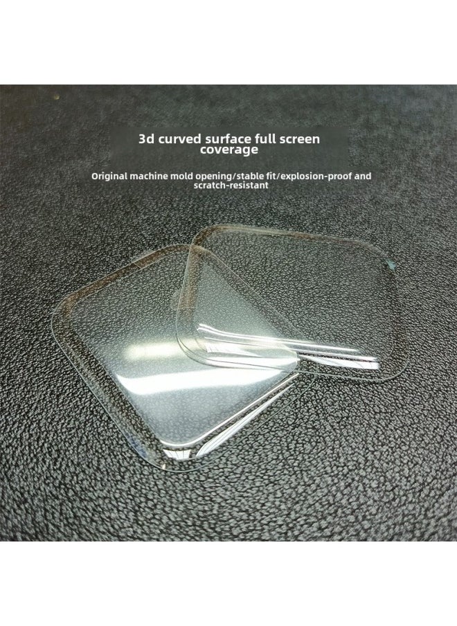 For IWatch10 Apple Watch Tempered Film UV HD Applewatch Hot Bent Glass Crystal Drill Protective Film-Color:UV Tempered Film Suit ]-Size:38mm（S1-S3）
