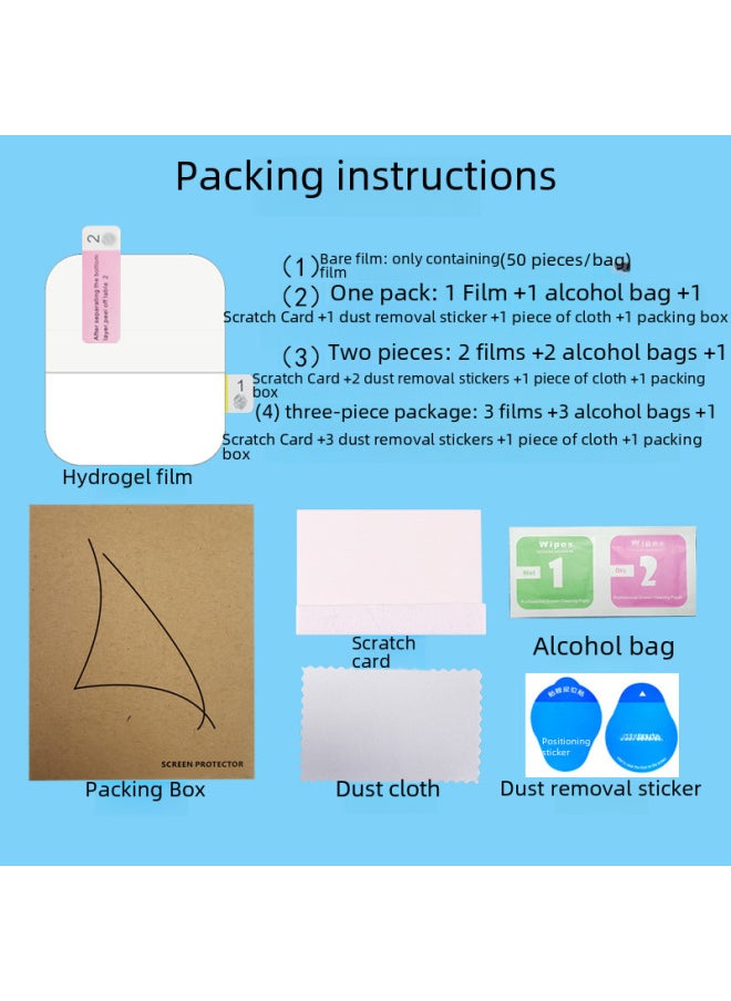 Watch Tpu Ultra49mm7/6se Curved Screen Protector Film Compatible Watch Digital Computer Accessories-Color:Full Adsorption Positioning (6 Pieces)-Dimensions:iwatch-41mm(7/8/9 Generation)