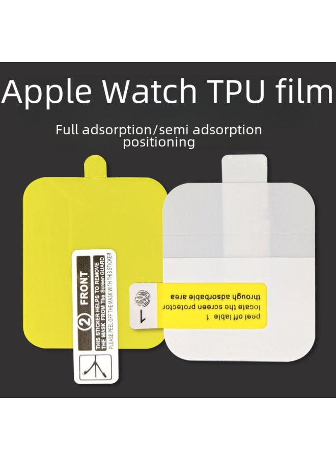 Watch Tpu Ultra49mm7/6se Curved Screen Protector Film Compatible Watch Digital Computer Accessories-Color:Full Adsorption Positioning (6 Pieces)-Dimensions:iwatch-41mm(7/8/9 Generation)