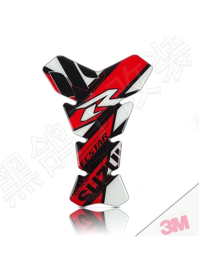 Suitable For Ktm Suzuki Honda Yamaha Motorcycle Stereo Waterproof Fuel Tank Sticker Decorative Fuel Tank Fish Bone Decal-Color:Maroon 3m Non-adhesive Waterproof Non-slipvv-Size:Default Itemvv