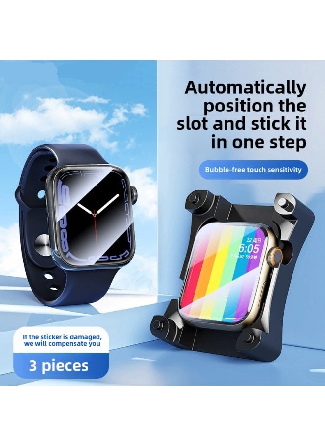 For Apple S10 Generation Watch Film Locator ApplewatchS9 HD Soft Film Ultra49mm In Stock-Color:3 Pieces -Size:41mm