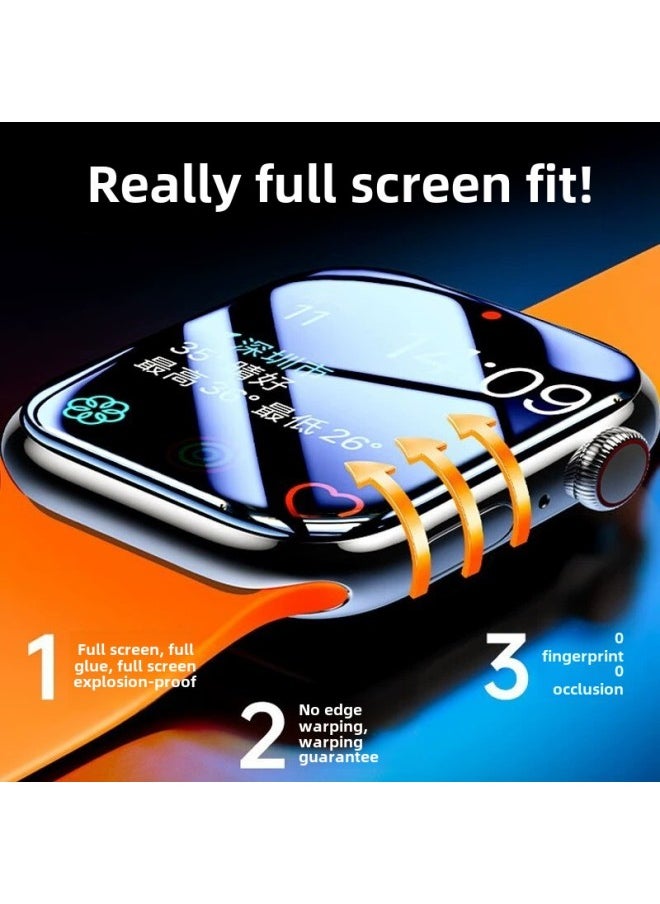 For Apple S10 Generation Watch Film Locator ApplewatchS9 HD Soft Film Ultra49mm In Stock-Color:3 Pieces -Size:41mm