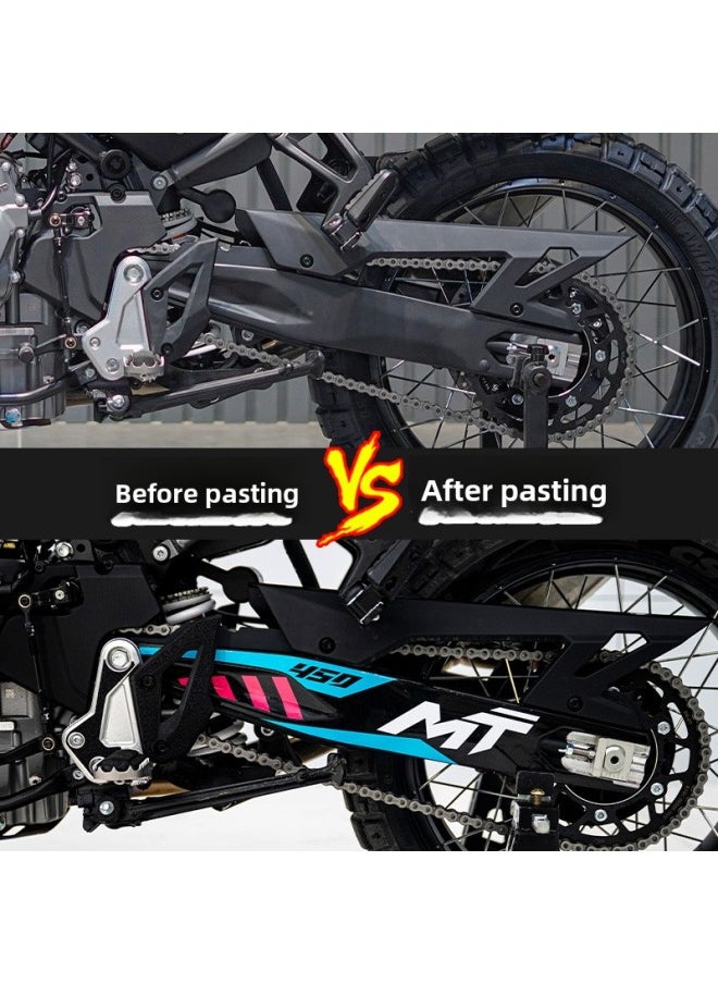 Qs For Spring Breeze 450MT Waterproof Sticker Rear Rocker Arm Pull Flower Modification Accessories Sunscreen Decals Flower Prints-Color:Gp Model -Size:Default Item