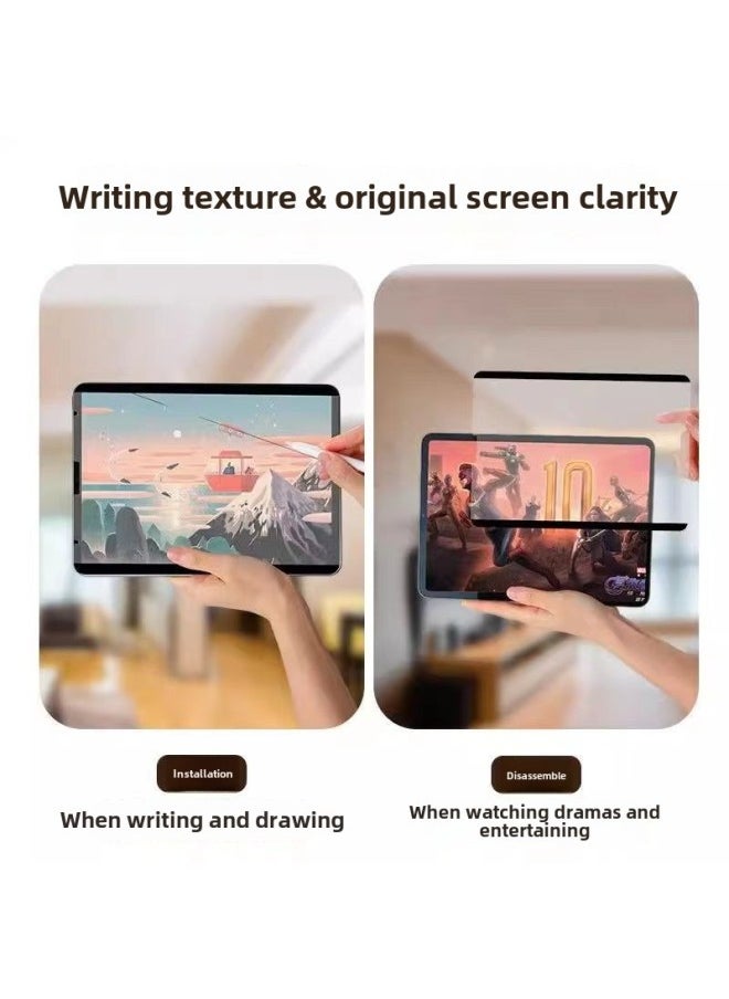 Suitable For Apple IPadAir Flat Frosted Paper Film 2024iPadPro Special Flat Film For Writing And Painting-Color:Adhesive Type Paper Film ]-Dimensions:iPad Pro13-inch ]