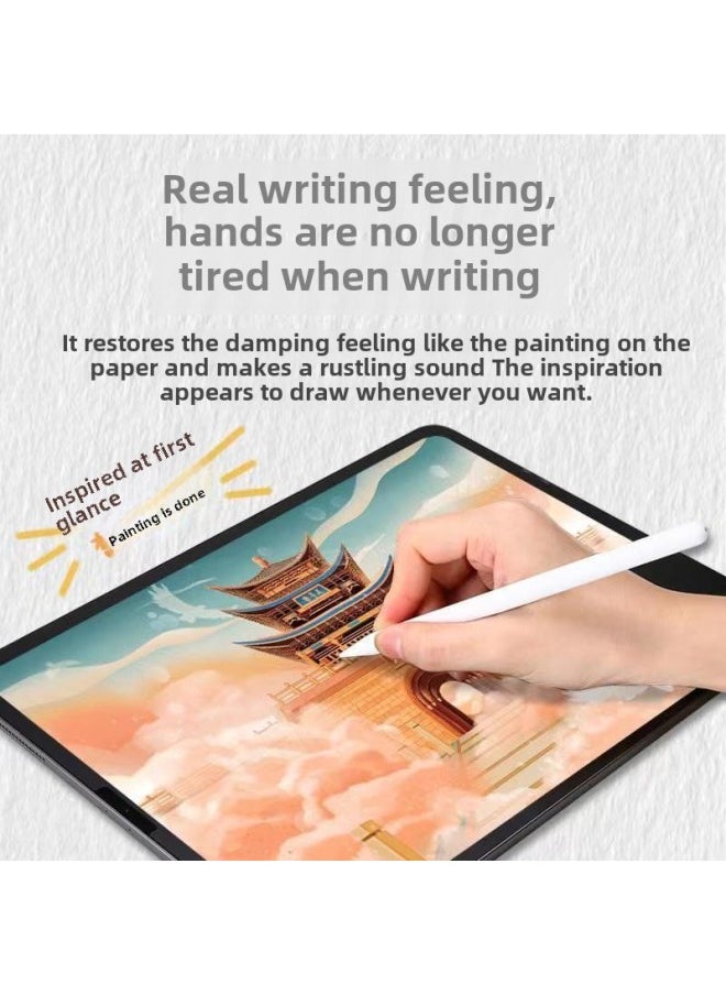 Suitable For Apple IPadAir Flat Frosted Paper Film 2024iPadPro Special Flat Film For Writing And Painting-Color:Adhesive Type Paper Film ]-Dimensions:iPad Pro13-inch ]
