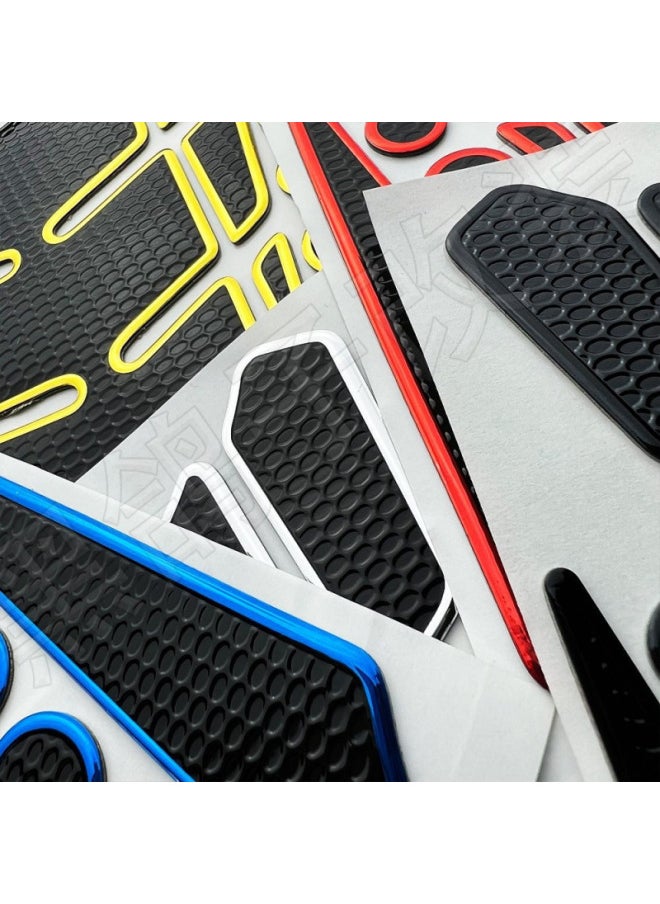 For KTM Suzuki Honda Yamaha Motorcycle Stereo Waterproof Fuel Tank Sticker Decorative Fuel Tank Fishbone Decal-Colour:Aprilia 4 3m Glue-free Waterproof And Anti-slip-Size:Default Item