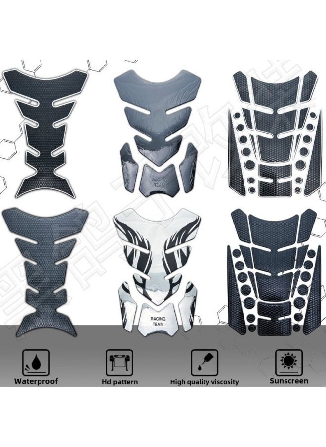 For KTM Suzuki Honda Yamaha Motorcycle Stereo Waterproof Fuel Tank Sticker Decorative Fuel Tank Fishbone Decal-Colour:Aprilia 4 3m Glue-free Waterproof And Anti-slip-Size:Default Item