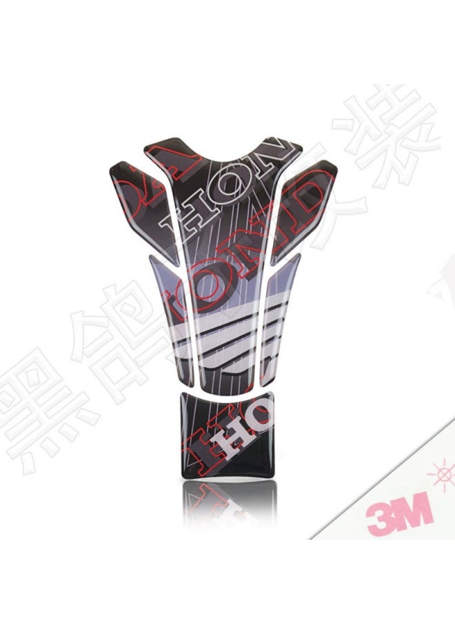 For KTM Suzuki Honda Yamaha Motorcycle Stereo Waterproof Fuel Tank Sticker Decorative Fuel Tank Fishbone Decal-Colour:Honda 6 3m Glue-free Waterproof And Anti-slip-Size:Default Item