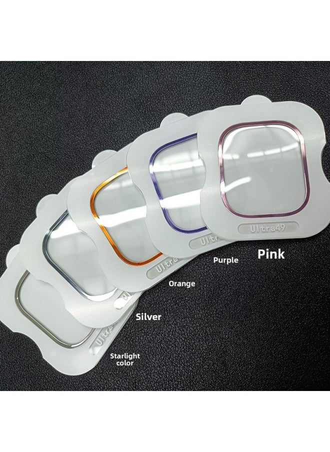 For Apple Watch Ultra2 Apple Watch Titanium Frame Iwatch Hollow S8 Metal Protection-Color:PVD Border ]-Dimensions:Apple Watch Ultra/2(49mm) ]