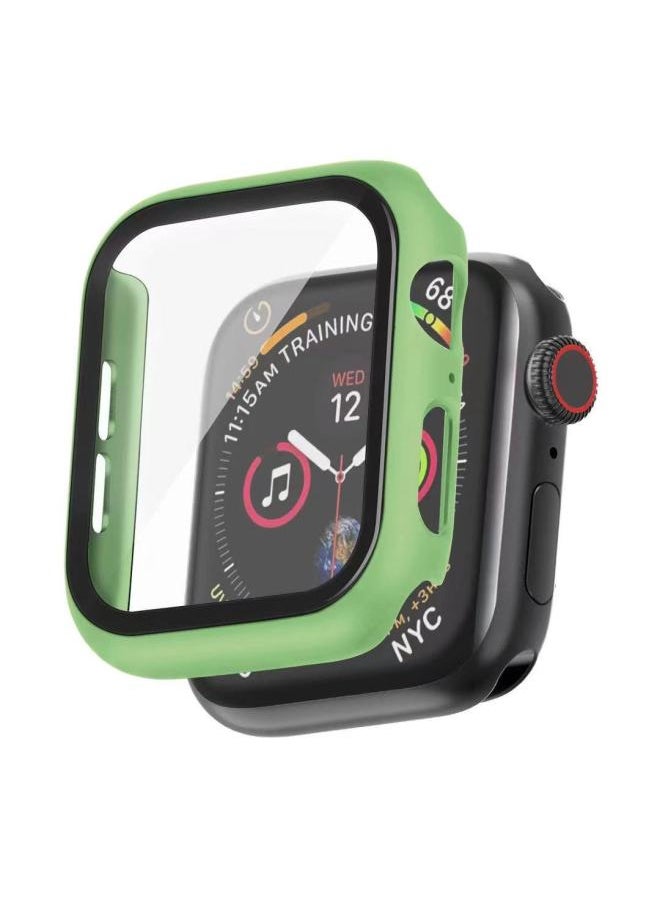 Suitable For IwatchS10 Protective Case Film Integrated Apple Watch 46mm Case WatchS9/S8/S765-Color:Light Green-Dimensions:44mm