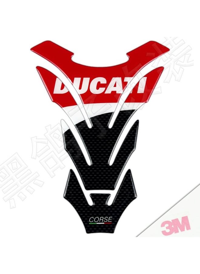 Suitable For Ktm Suzuki Honda Yamaha Motorcycle Stereo Waterproof Fuel Tank Sticker Decorative Fuel Tank Fish Bone Decal-Color:Ducati 3 3m Glue-free Waterproof And Anti-slip♜♜-Size:Default Item♜♜
